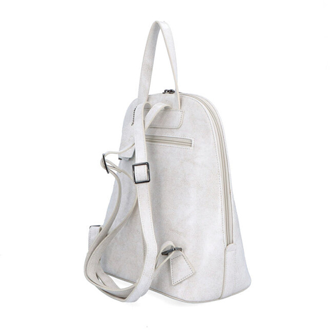 Noelia Bolger Dámský kožený batoh NB 0045 off white