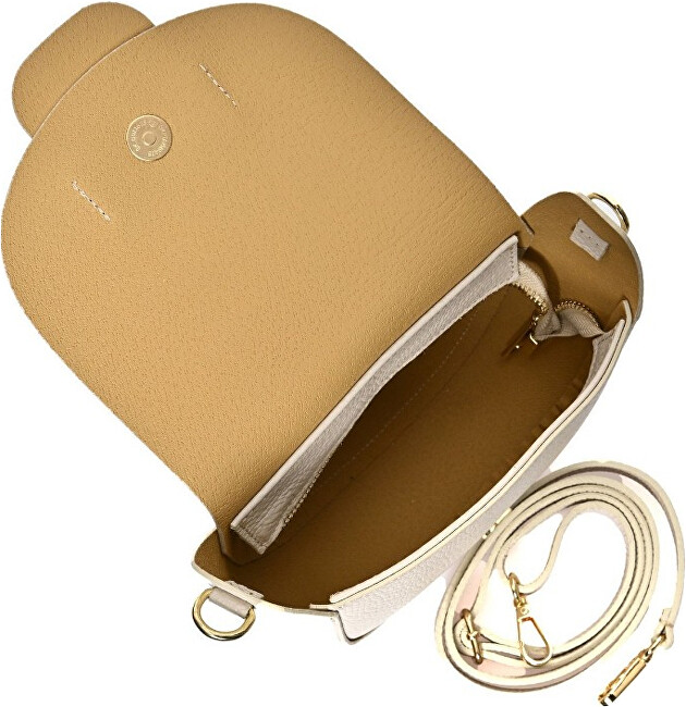 Dámská kožená crossbody kabelka 1870T Beige
