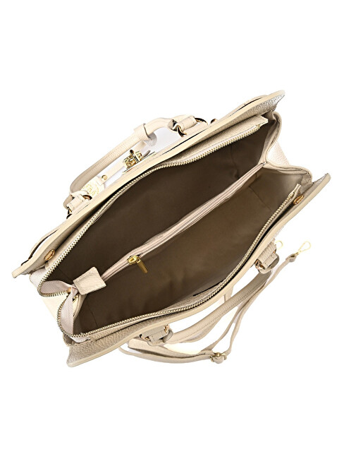 Roberta M Dámská kožená kabelka RM1805 Beige