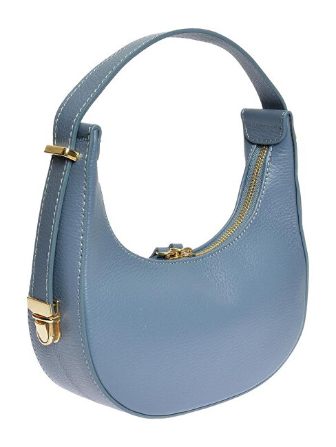 Dámská kožená kabelka Banana Bag RM1918 Celeste Scuro