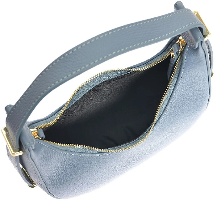 Dámská kožená kabelka Banana Bag RM1918 Celeste Scuro