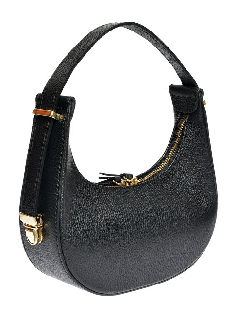 Dámská kožená kabelka Banana Bag RM1918 Nero