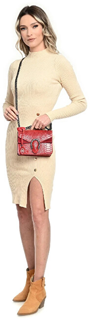 Roberta M Dámská kožená kabelka RM8140 Rosso