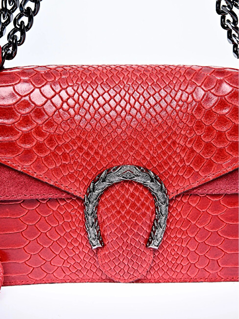 Roberta M Dámská kožená kabelka RM8140 Rosso