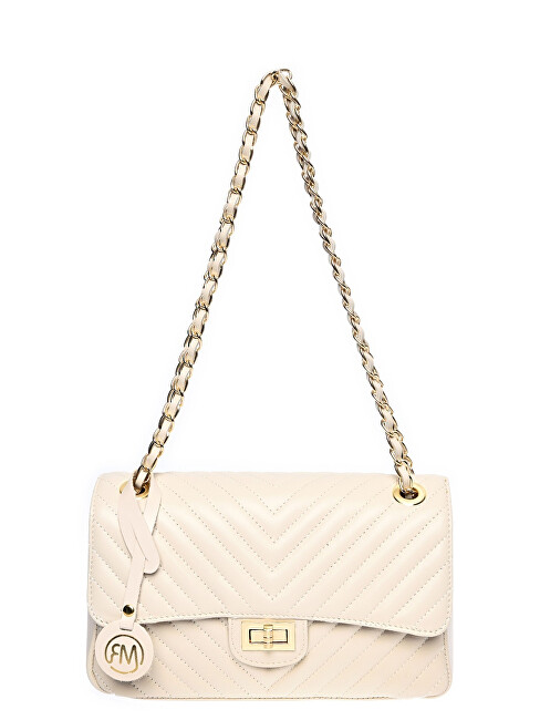 Dámská kožená kabelka RM2213 Beige