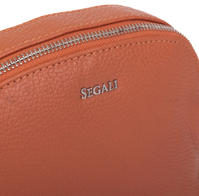 Dámská kožená crossbody kabelka 12 cuoio