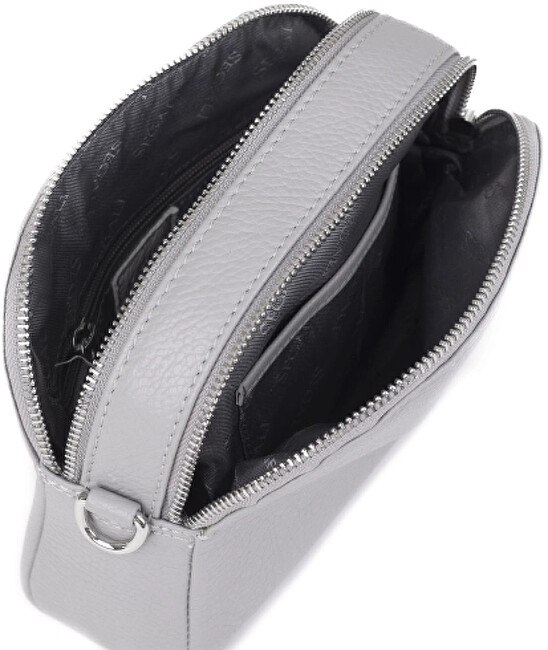 SEGALI Dámská kožená crossbody kabelka 12 Grey