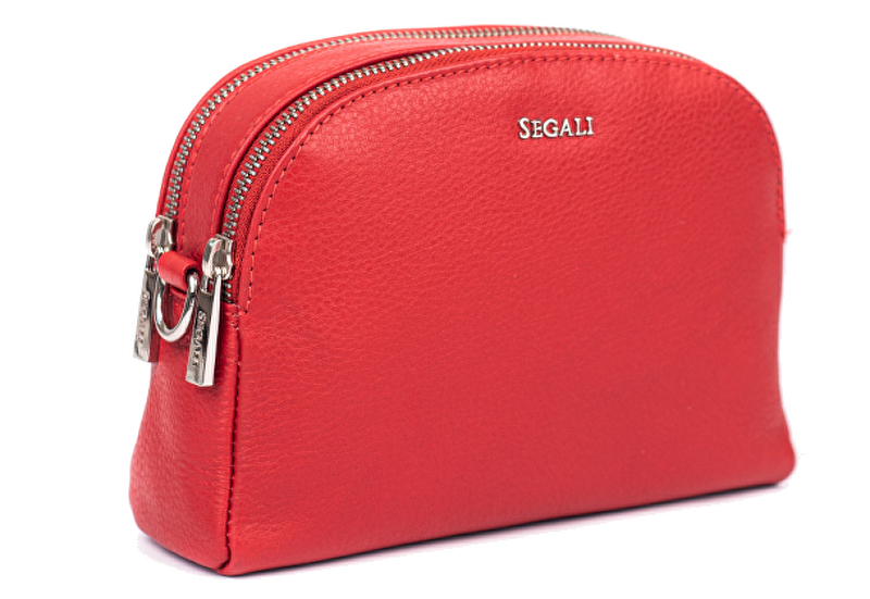 Dámská kožená crossbody kabelka 12 Red