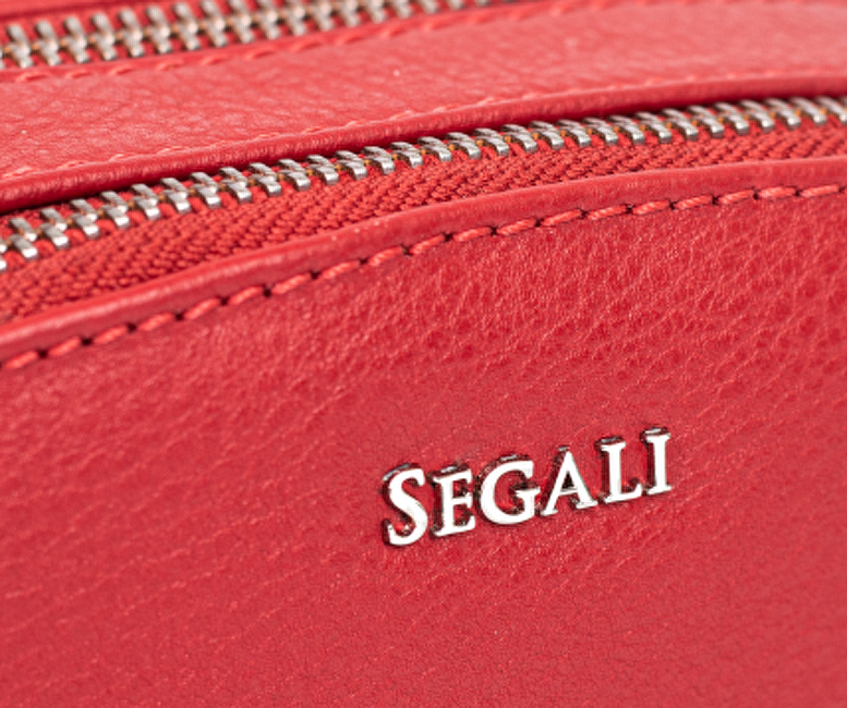 Dámská kožená crossbody kabelka 12 Red