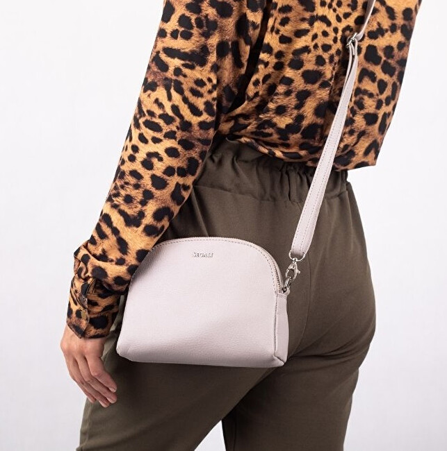 SEGALI Dámská kožená crossbody kabelka 12 Grey