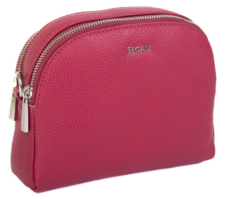 SEGALI Dámská kožená crossbody kabelka 12 viva magenta