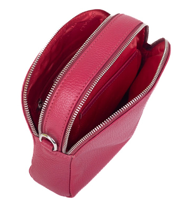SEGALI Dámská kožená crossbody kabelka 12 viva magenta
