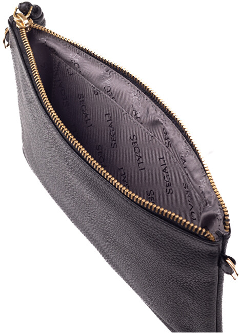 SEGALI Dámská kožená crossbody kabelka 50532 black