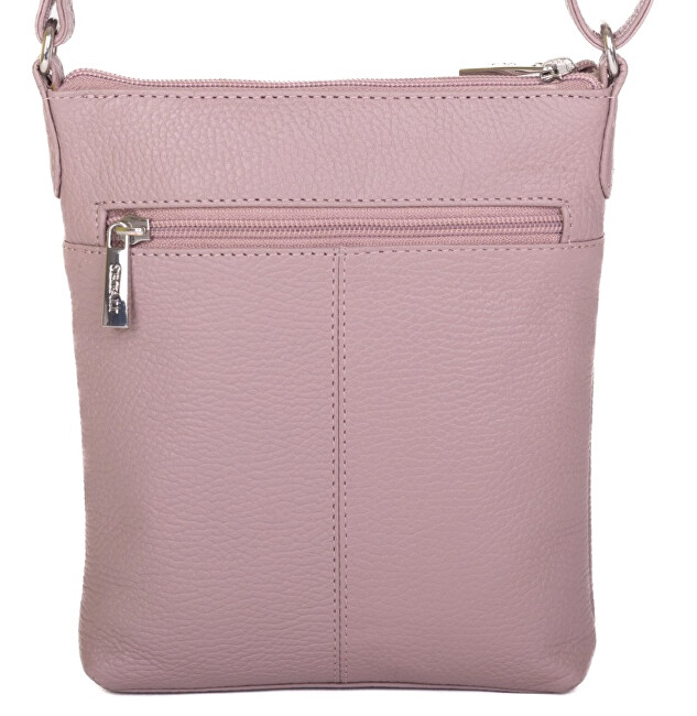 SEGALI Dámská kožená crossbody kabelka 7001 B cameo rose