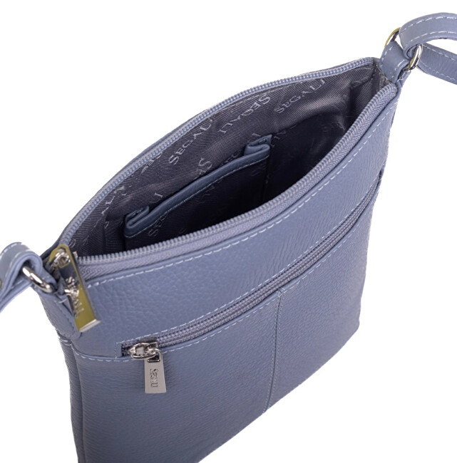 SEGALI Dámská kožená crossbody kabelka 7001 B lavender