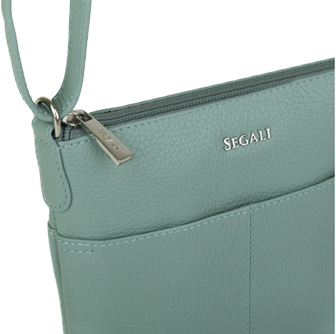 Dámská kožená crossbody kabelka 7001 B sage