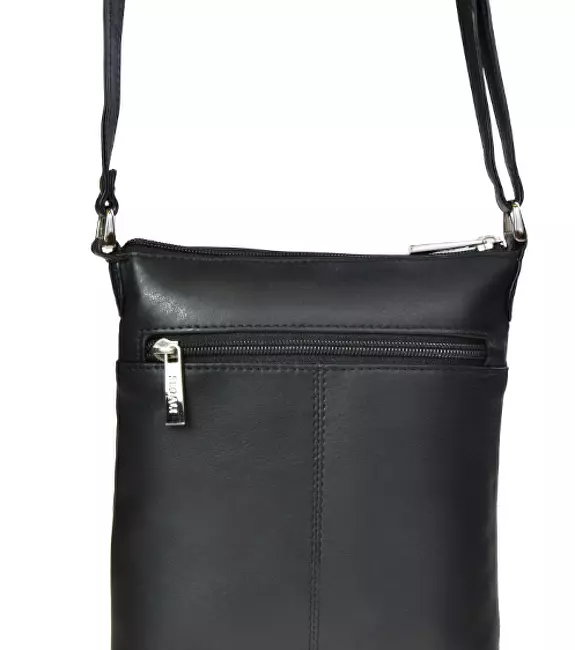 SEGALI Dámská kožená crossbody kabelka 7001 Black