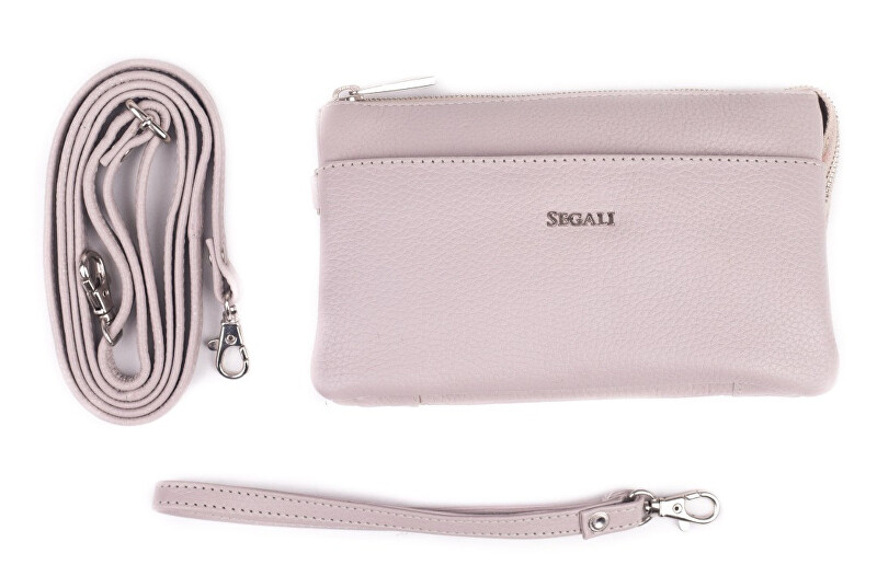 Dámská kožená crossbody kabelka 8002 Taupe