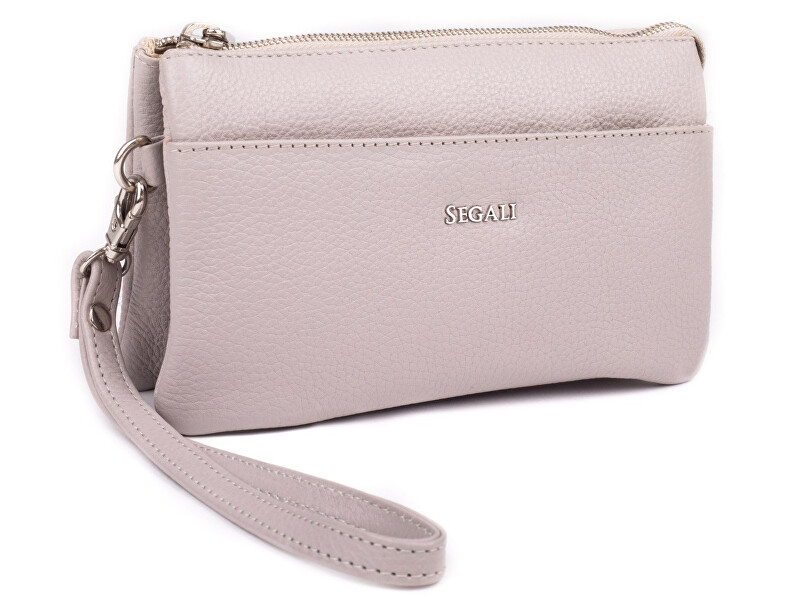 Dámská kožená crossbody kabelka 8002 Taupe