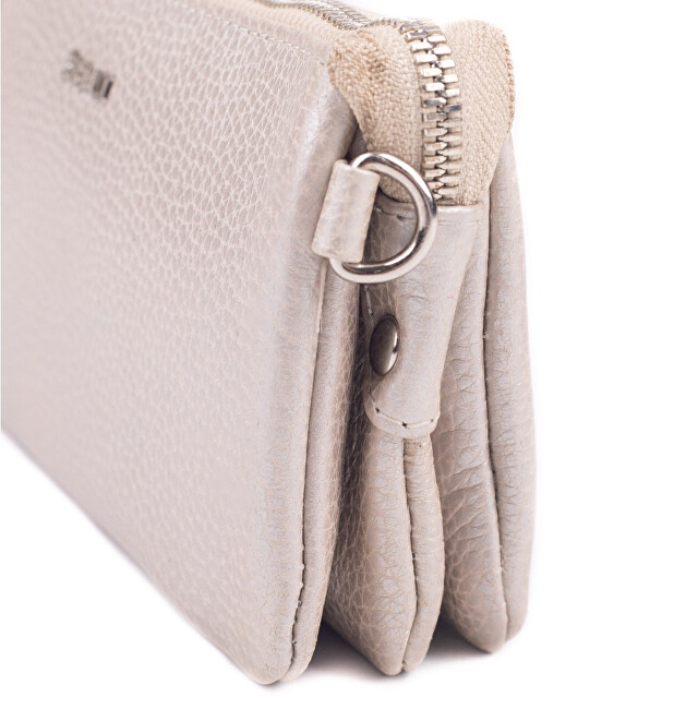 Dámská kožená crossbody kabelka 8002 Taupe