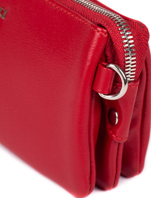 SEGALI Dámská kožená crossbody kabelka 8003 Red