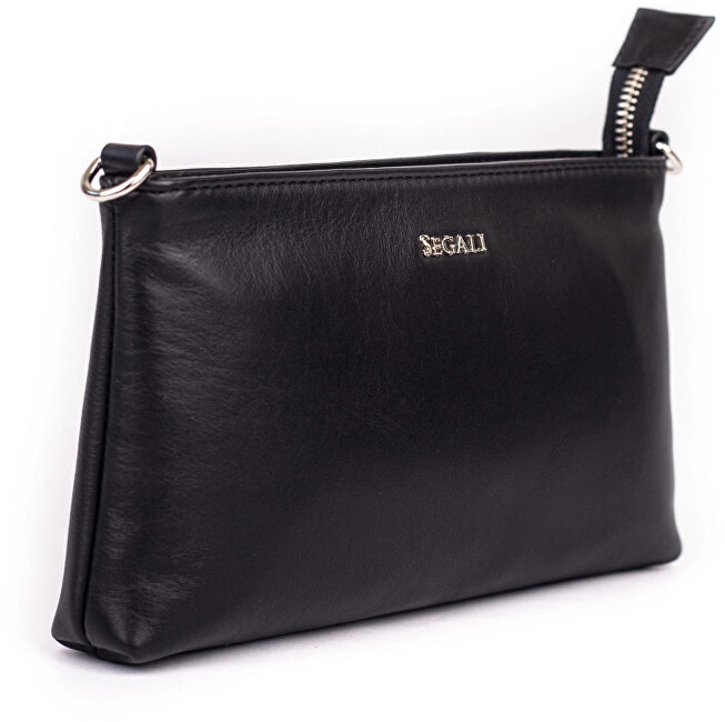 Dámská kožená crossbody kabelka A1 Black