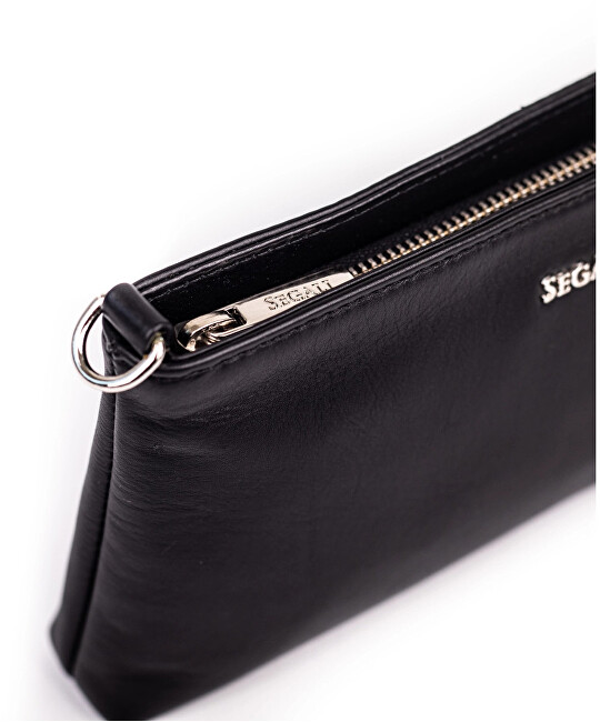 Dámská kožená crossbody kabelka A1 Black