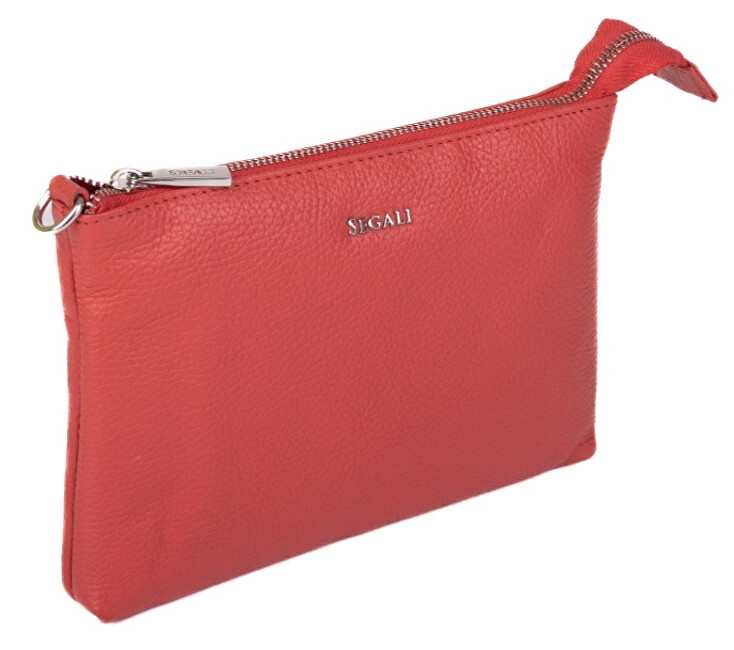 SEGALI Dámská kožená crossbody kabelka A6B aragosta