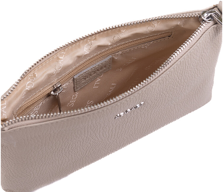 SEGALI Dámská kožená crossbody kabelka A6C blanco roto