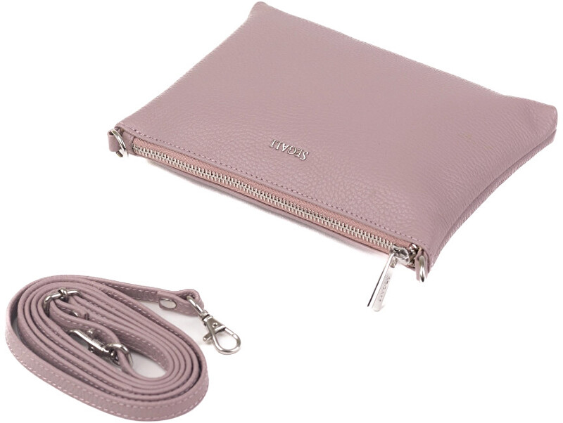 SEGALI Dámská kožená crossbody kabelka A6C cameo rose