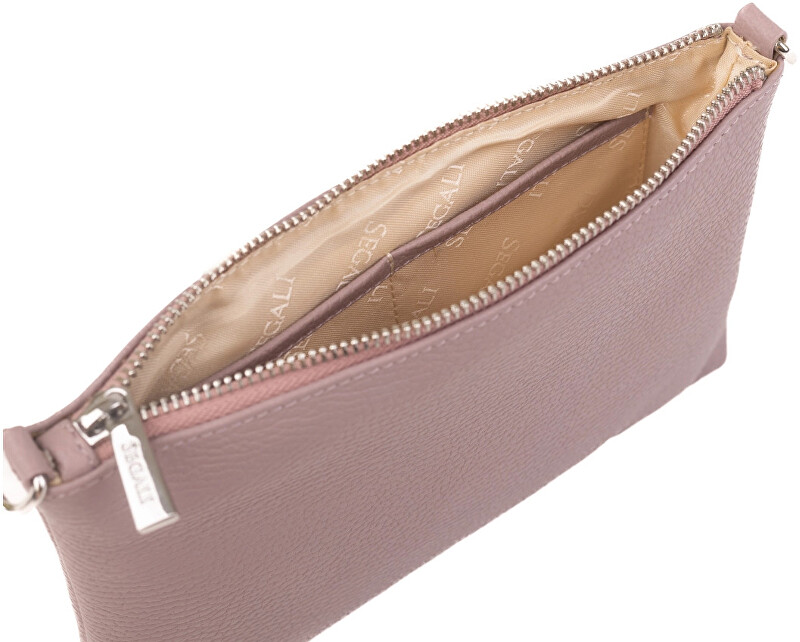 SEGALI Dámská kožená crossbody kabelka A6C cameo rose