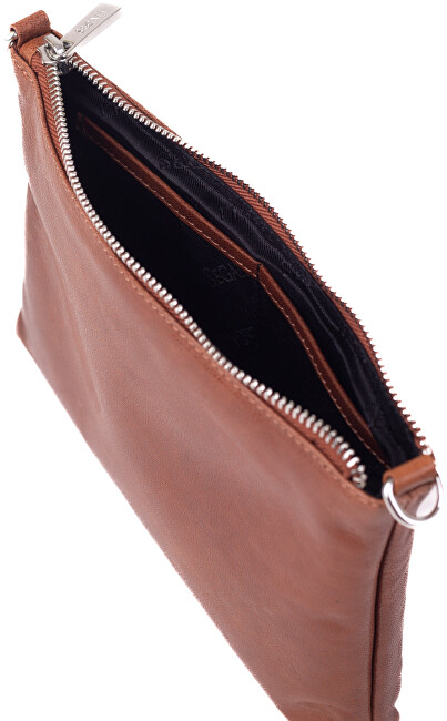 SEGALI Dámská kožená crossbody kabelka A6C G cognac