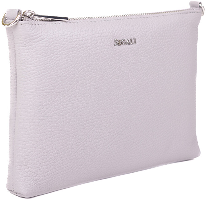 SEGALI Dámská kožená crossbody kabelka A6C grey