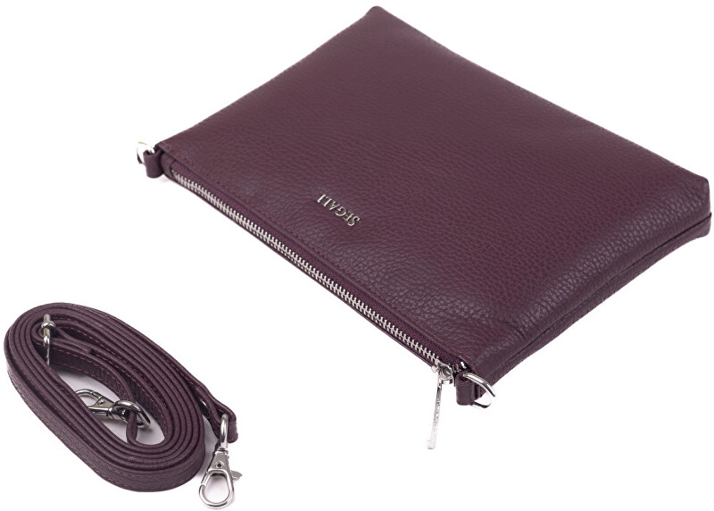 SEGALI Dámská kožená crossbody kabelka A6C marshala