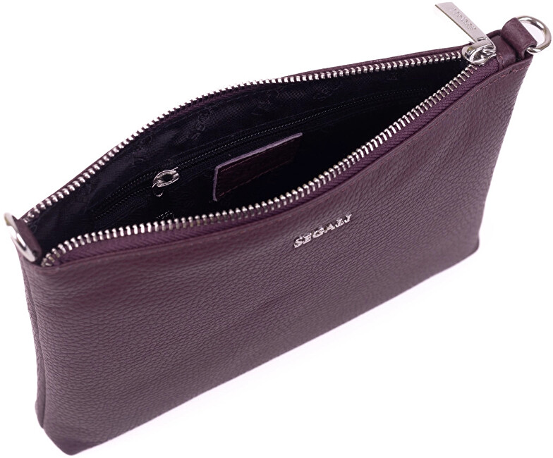 SEGALI Dámská kožená crossbody kabelka A6C marshala