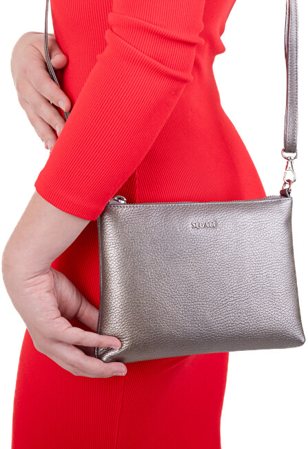 Dámská kožená crossbody kabelka A6C plata vieja