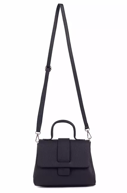 SEGALI Dámska kožená crossbody kabelka Rosy Black