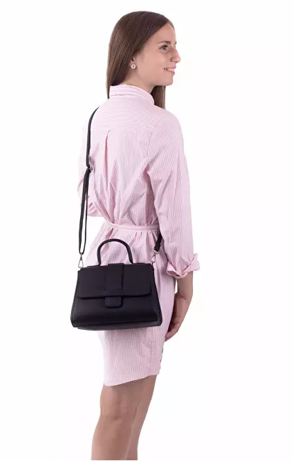 SEGALI Dámska kožená crossbody kabelka Rosy Black