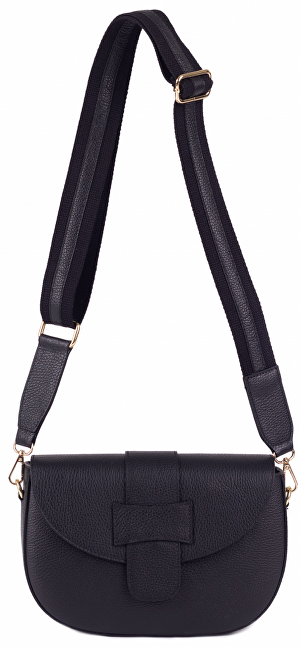 SEGALI Dámská kožená crossbody kabelka Vanesa Black