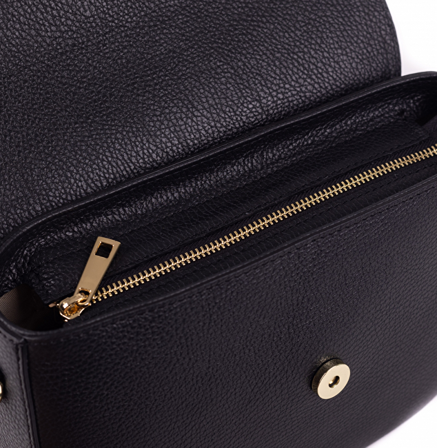 SEGALI Dámská kožená crossbody kabelka Vanesa Black