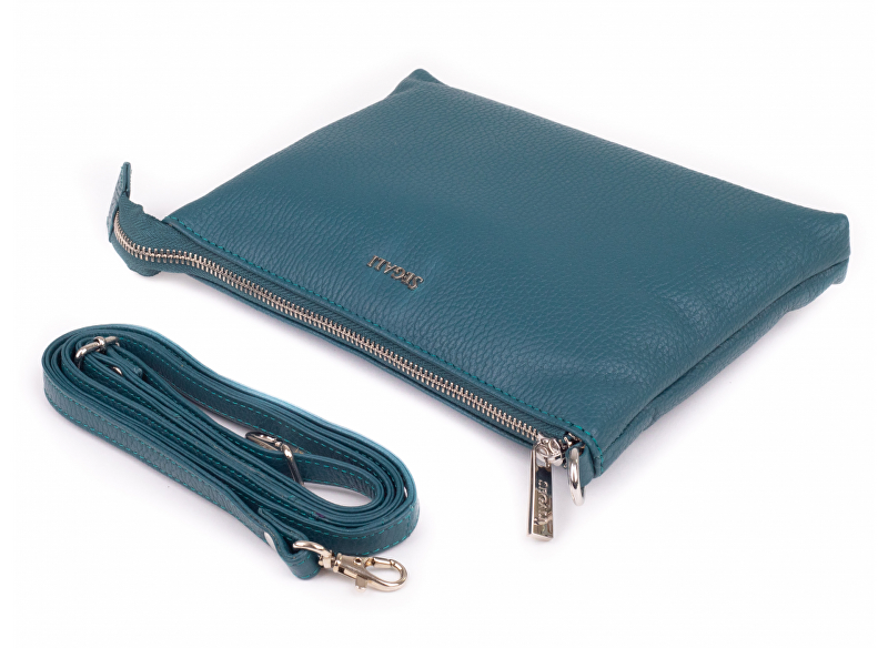 SEGALI Dámská kožená crossbody kabelka A6B Rain Storm