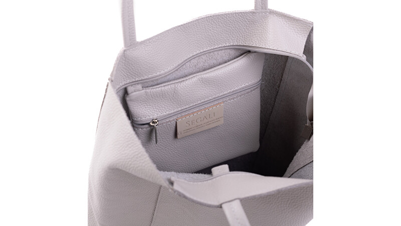 Dámská kožená kabelka Hobo Adele Light Grey