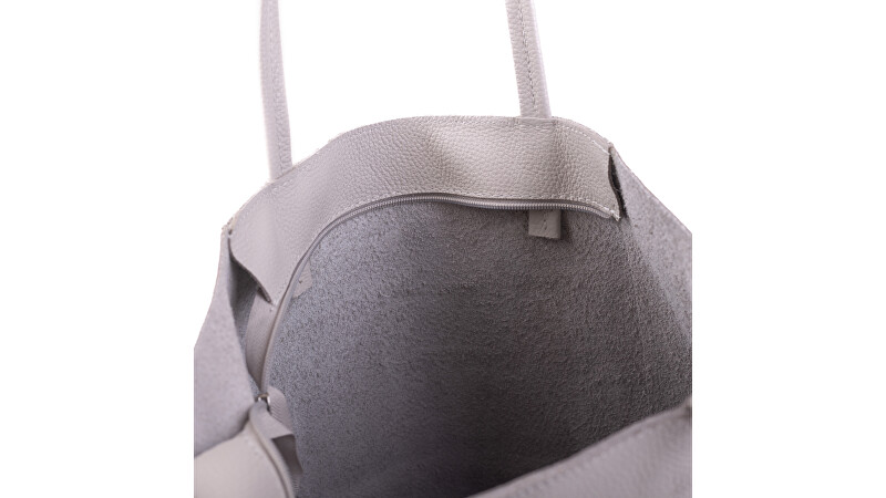Dámská kožená kabelka Hobo Adele Light Grey