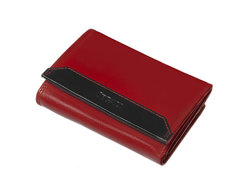 SEGALI Dámská kožená peněženka 100 B red/black