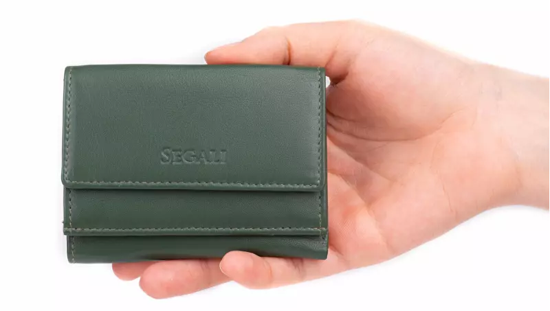 SEGALI Dámská kožená peněženka 1756 green