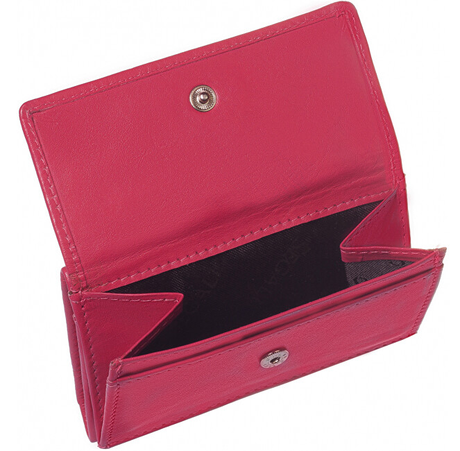 SEGALI Dámská kožená peněženka 1756 hot pink