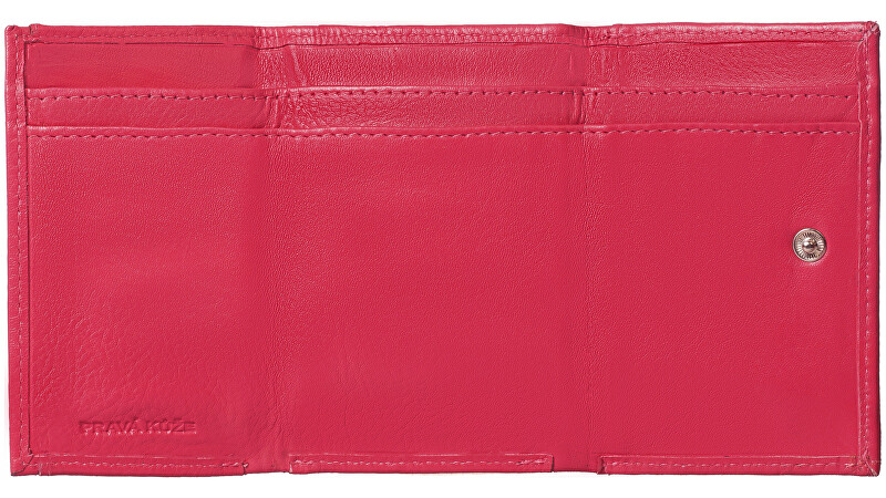 SEGALI Dámská kožená peněženka 1756 hot pink