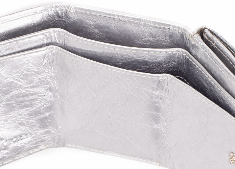 Dámská kožená peněženka 1756 silver shiny