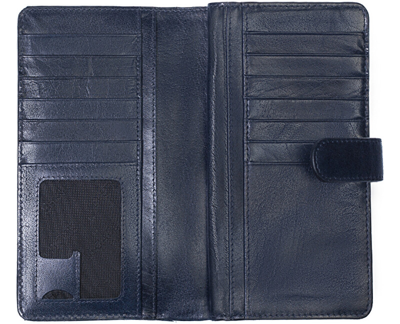SEGALI Dámská kožená peněženka 3489 dark blue