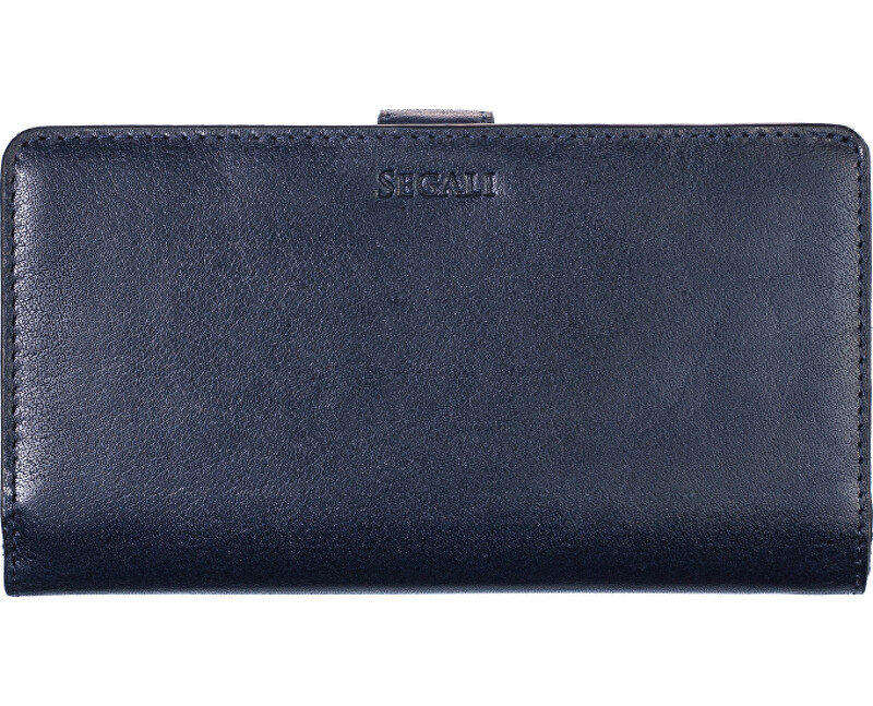 SEGALI Dámská kožená peněženka 3489 dark blue